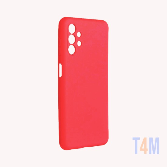 Silicone Case with Camera Shield for Samsung Galaxy A32 5g Red